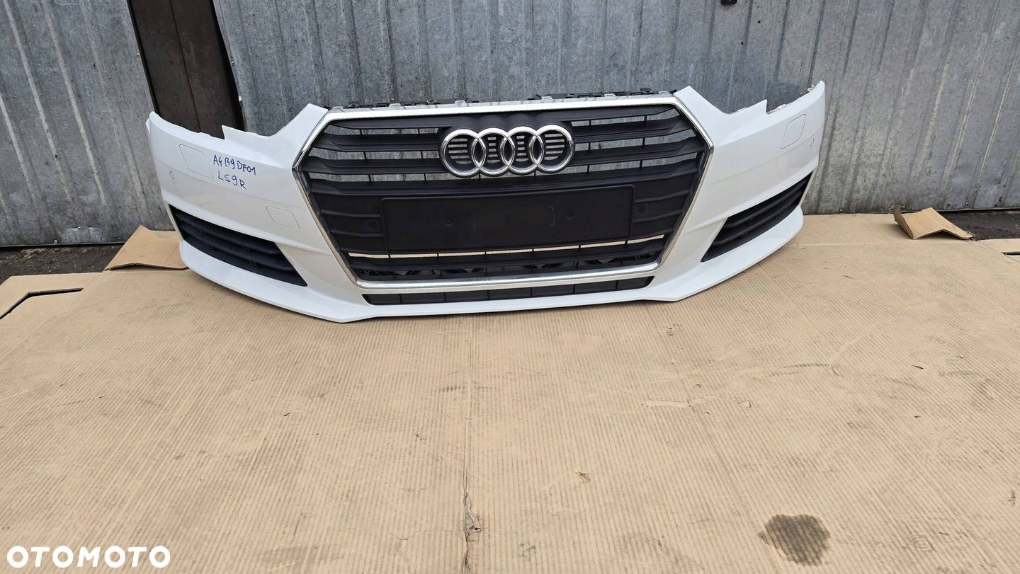 ZDERZAK PRZÓD AUDI A4 B9 8W KOMPLETNY PDC XENON 8W0807437 LS9R - 1