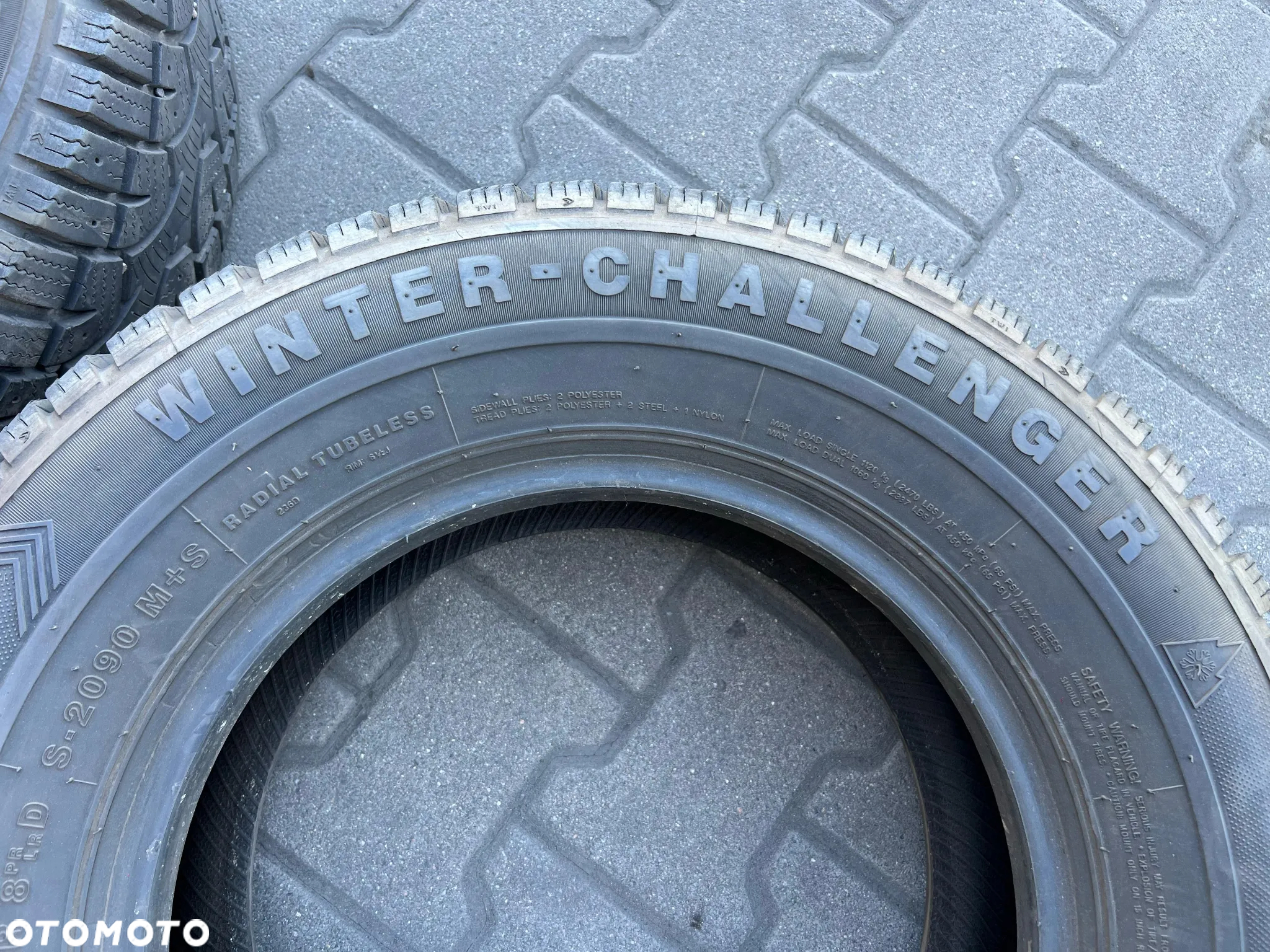 Opony zimowe Wanli Winter-Challenter 225/70 R16C 110R 2010 5-6mm - 3