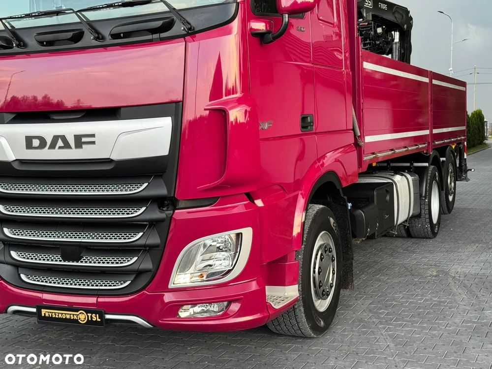 DAF XF 450/6X2/HDS HIAB FASSI F195AS/CAŁY NA PODUCHACH/CHWYTAK PALETOWY Z ROTATOREM/UDZWIG 1600 KG NA 11M/ Z NIEMIEC - 12