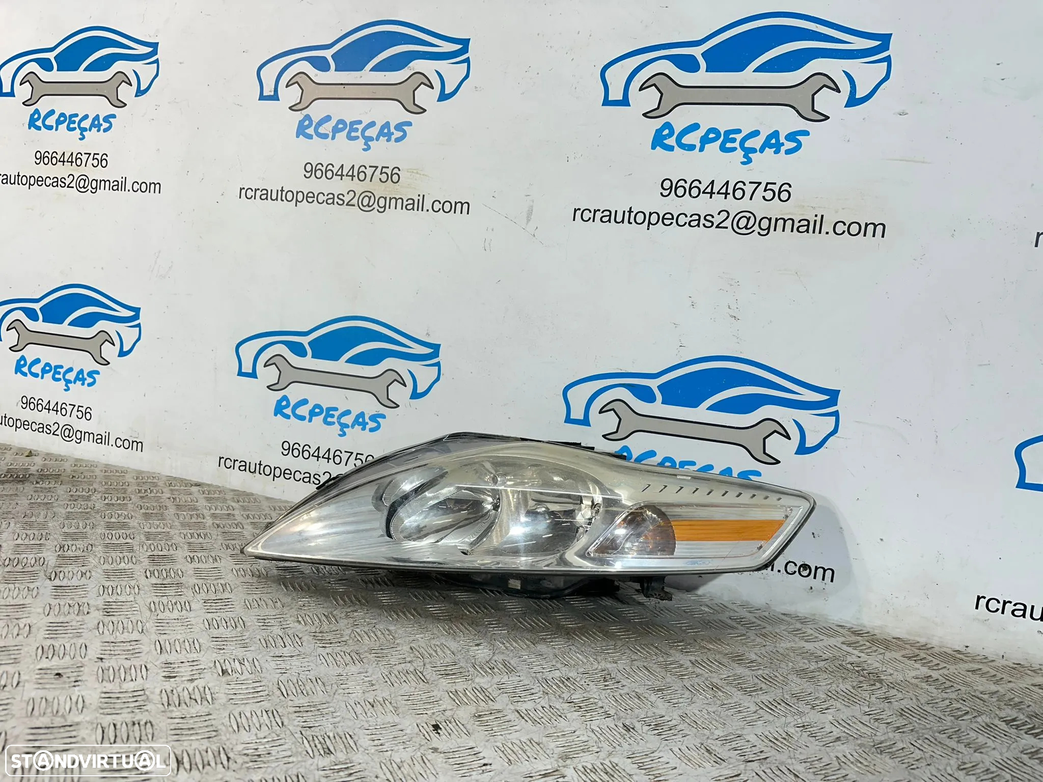 .Conjunto Oticas Faróis Frontal Frente Esquerda Direita Original Halogénio Ford Mondeo 4 MK4 2006 - 2014 7S71-13W030-BK 7S71-13W029-BH - 11