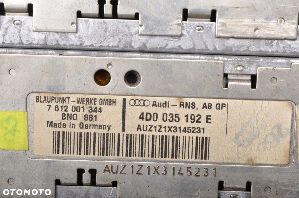 AUDI A4 B6 RADIO NAWIGACJA 4D0035192E - 8