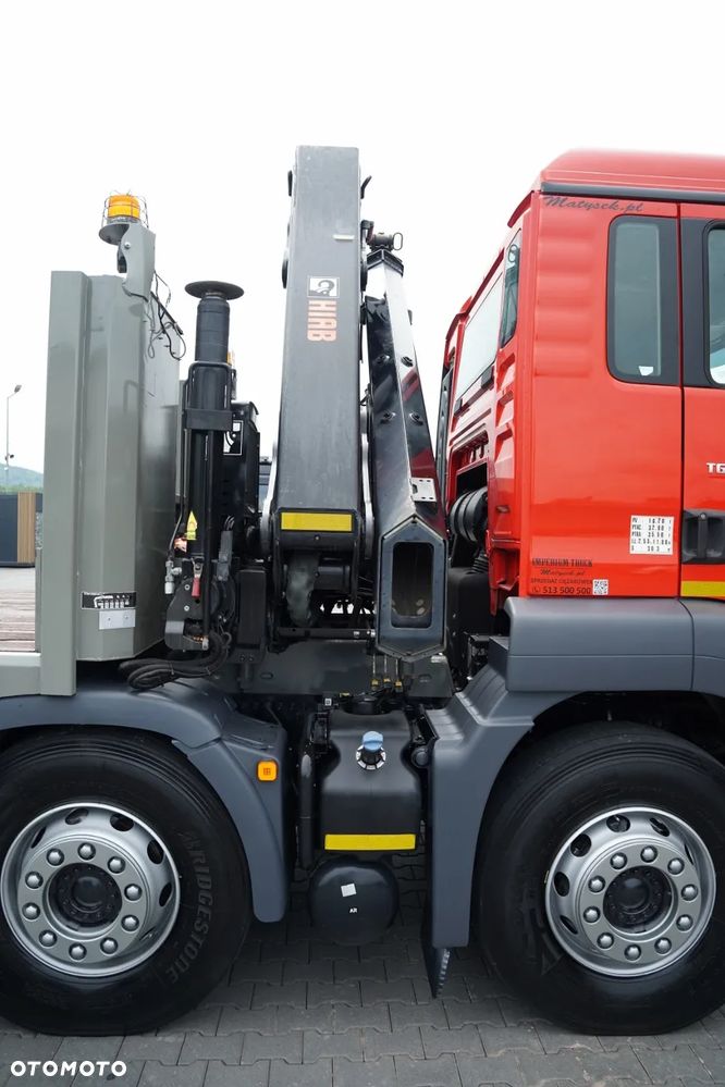 MAN TGS 35.360 / 8x2-4 / LAWETA + HDS HIAB 228 E-2 / OŚ PODNOSZONA /  NAJAZDY HYDRAULICZNE /  PILOT / WYCIĄGARKA / - 18