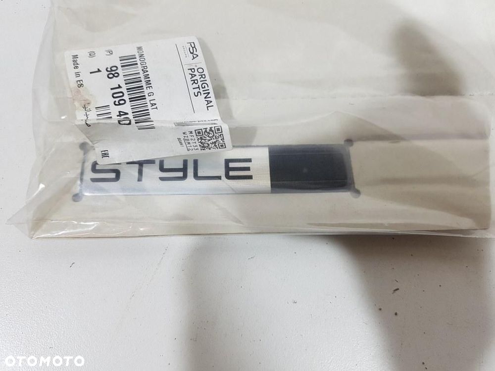 PEUGEOT 308 II 2 T9 EMBLEMAT ZNACZEK LOGO BŁOTNIK PRZÓD STYLE NOWY ORYGINAŁ - 2