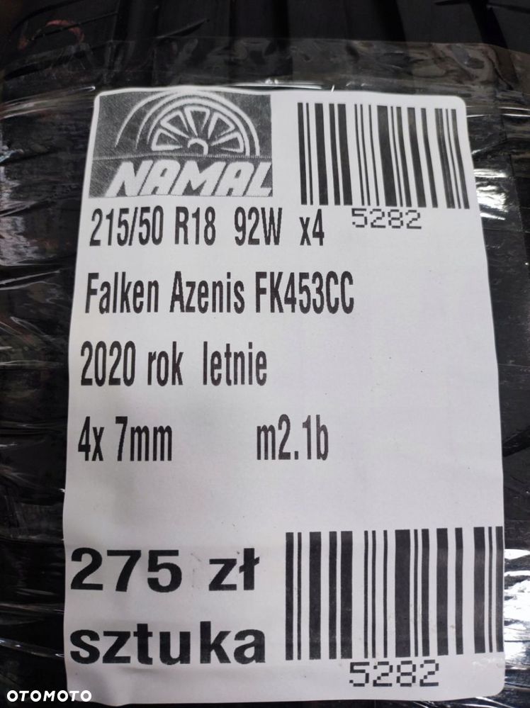 4x 215/50r18 falken 2020 opony letnie 7mm 5282 - 8