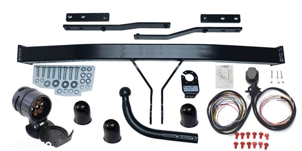 HAK HOLOWNICZY + WIĄZKA 13PIN + GNIAZDO + ADAPTER RENAULT SCENIC 2 II + GRAND 2003 do 2009 - 1