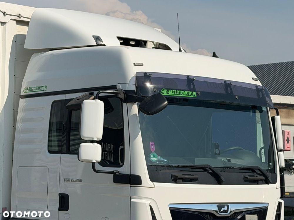 MAN TGM 15.290 / BURTO - FIRANKA / WINDA / 370 TYŚ KM / ŁADOWNOŚĆ 8 120 KG / 1 REJ. 2019 ROK / 18 EUROPALET / ZSUWANY DACH / SPROWADZONY / SYPIALKA / EURO 6 - 13