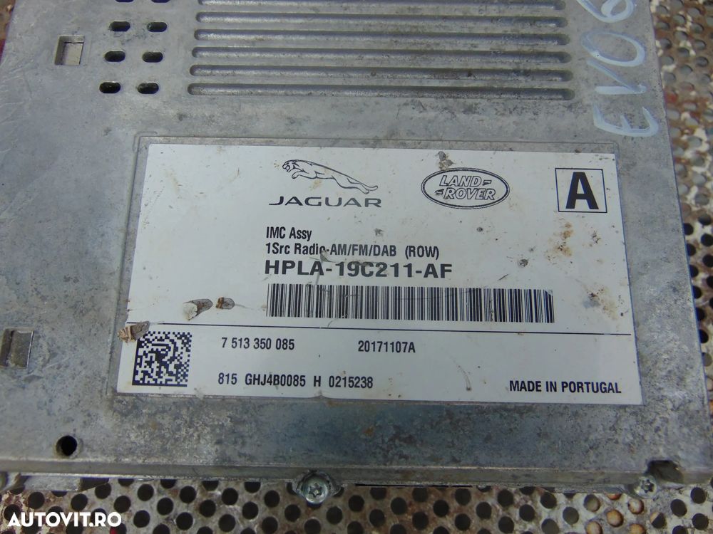Unitate navigatie Range Rover Evoque Velar Sport l494 cod hpla19c211af unitate radio Jaguar player gps - 2