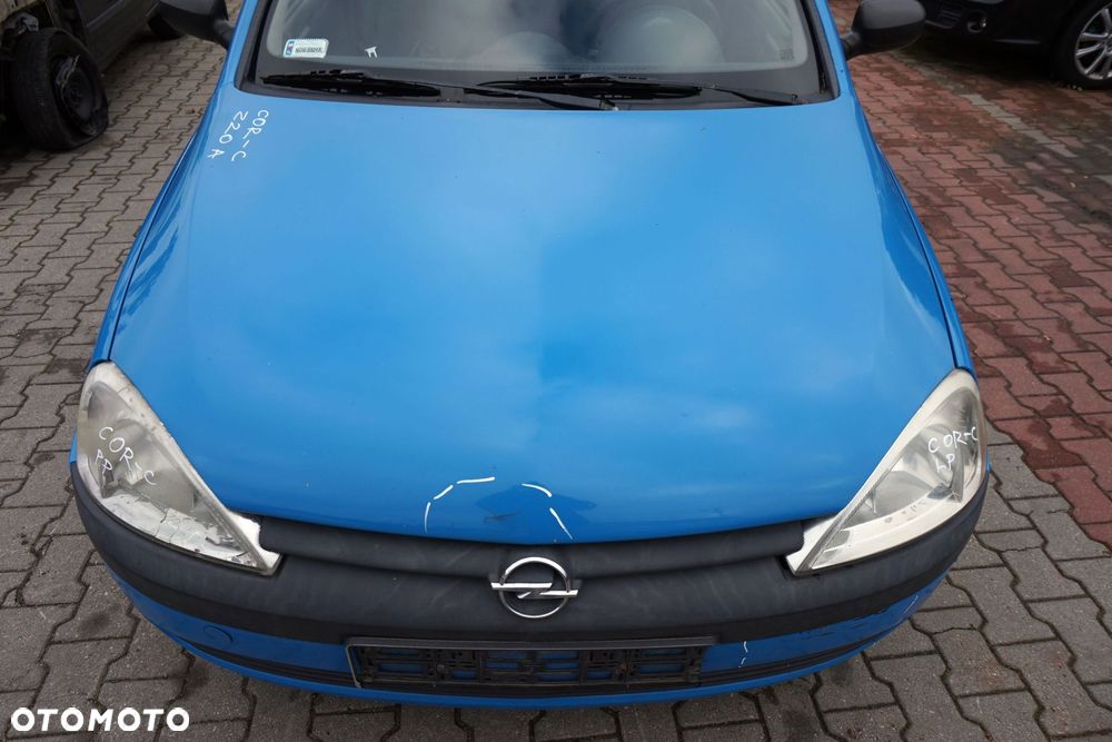 MASKA ZDERZAK BŁOTNIKI LAMPY CORSA C III Z20A  OPEL 1999-2003 NIEBIESKI PRZÓD KOMPLETNY - 2