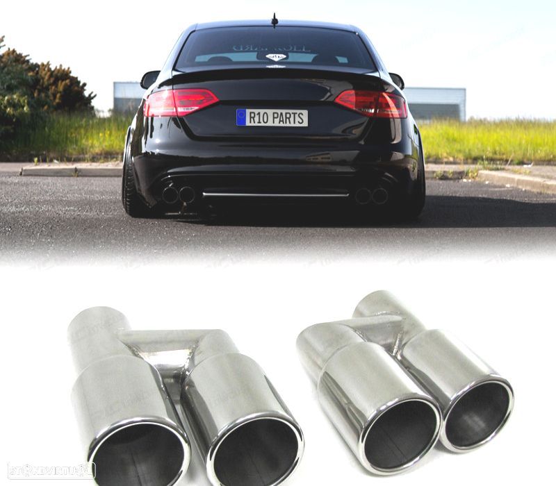 PONTEIRAS DE ESCAPE DUPLAS AUDI A4 B8 07-15 - 1