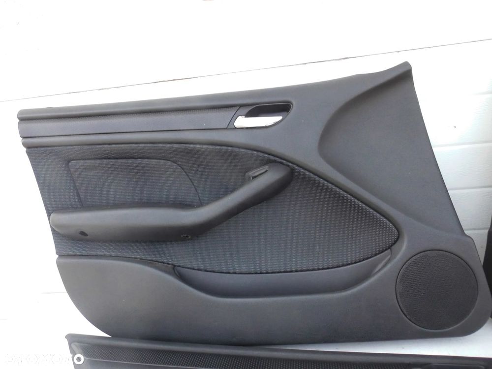 TAPICERKA DRZWI BOCZKI BMW E46 KOMPLET EUROPA SEDAN KOMBI - 3