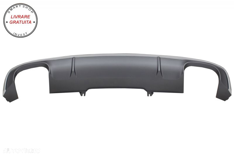 Difuzor Bara Spate cu Oranemnte Evacuare Audi A4 B9 8W S-line (2016-2018) Sedan Av- livrare gratuita - 2