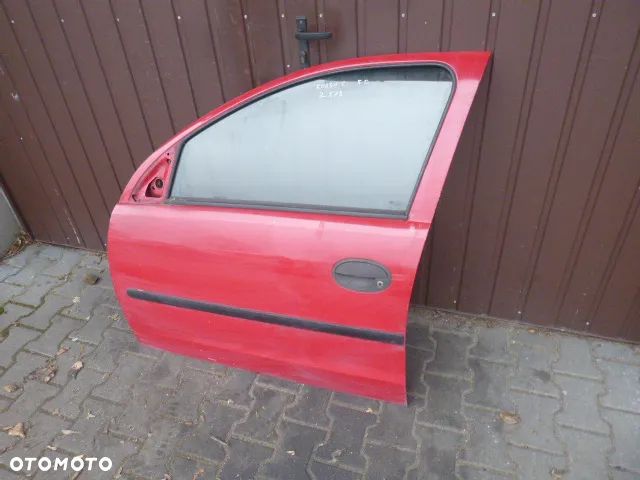 DRZWI LEWY PRZÓD LEWE PRZEDNIE KOMPLETNE OPEL CORSA C Z573 - 14