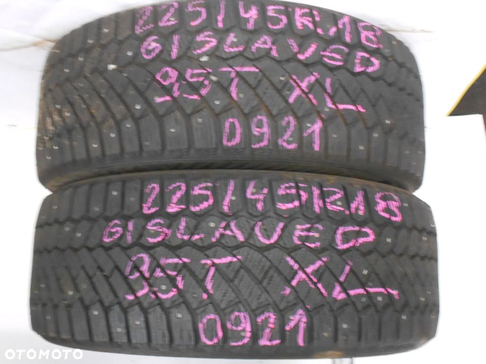 OPONY Z KOLCAMI 225/45R18 GISLAVED NORD FROST 200 XL DOT 0921 9MM ZAKOPANE, NOWY SĄCZ , RABKA ZDRÓJ, BIAŁKA BUKOWINA - 1