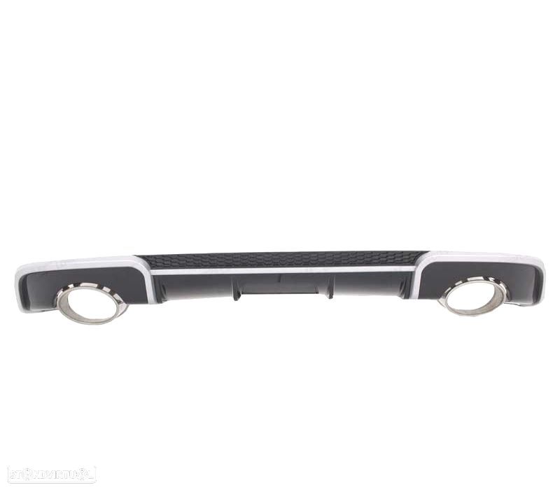 DIFUSOR PARACHOQUES TRASEIRO AUDI A3 8V 12-16 LOOK RS3 + PONTEIRAS - 3