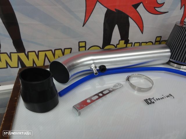 Kit admissão direta com tubo em alumínio + filtro de ar para Honda civic 92-00 (EG, EH, EJ, EK) - 2