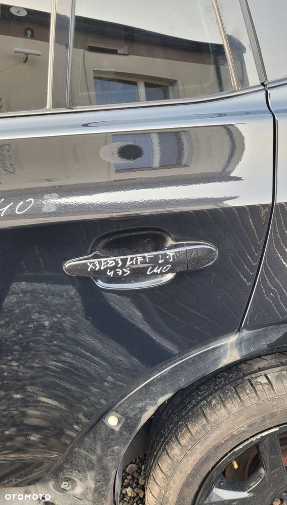 DRZWI LEWY TYŁ BMW X3 E83 LIFT 475 BLACK SAPPHIRE - 6