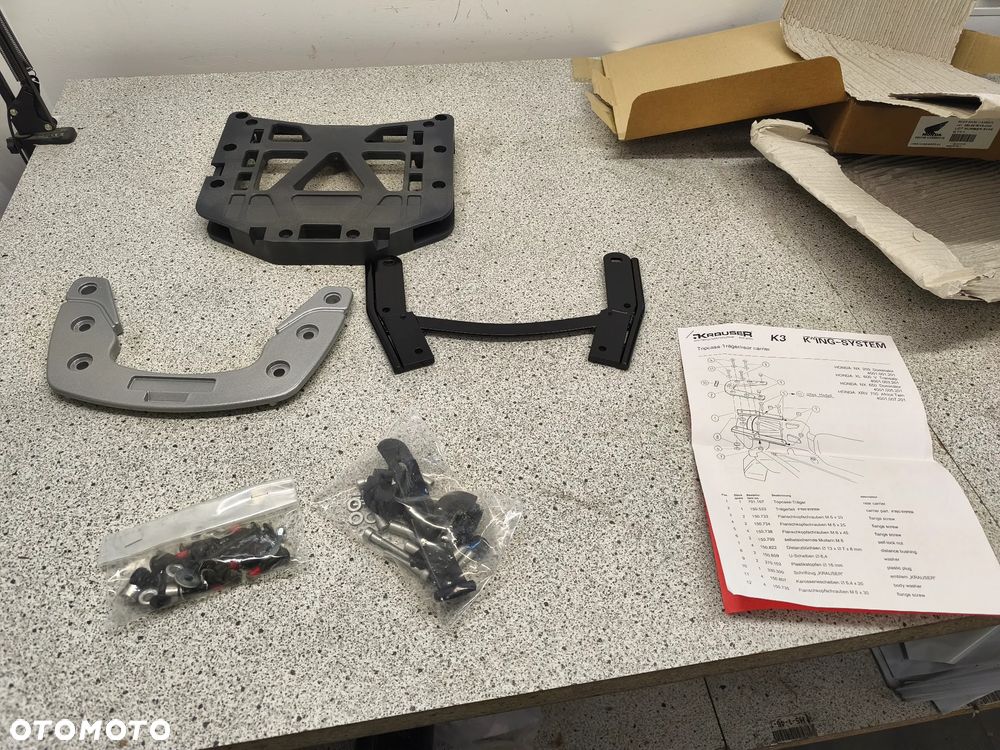Stelaż kufra centralnego Krauser K3 Honda XL 600 XL600 Transalp 600 XRV 750 XRF750 Africa Twin 750 - 1