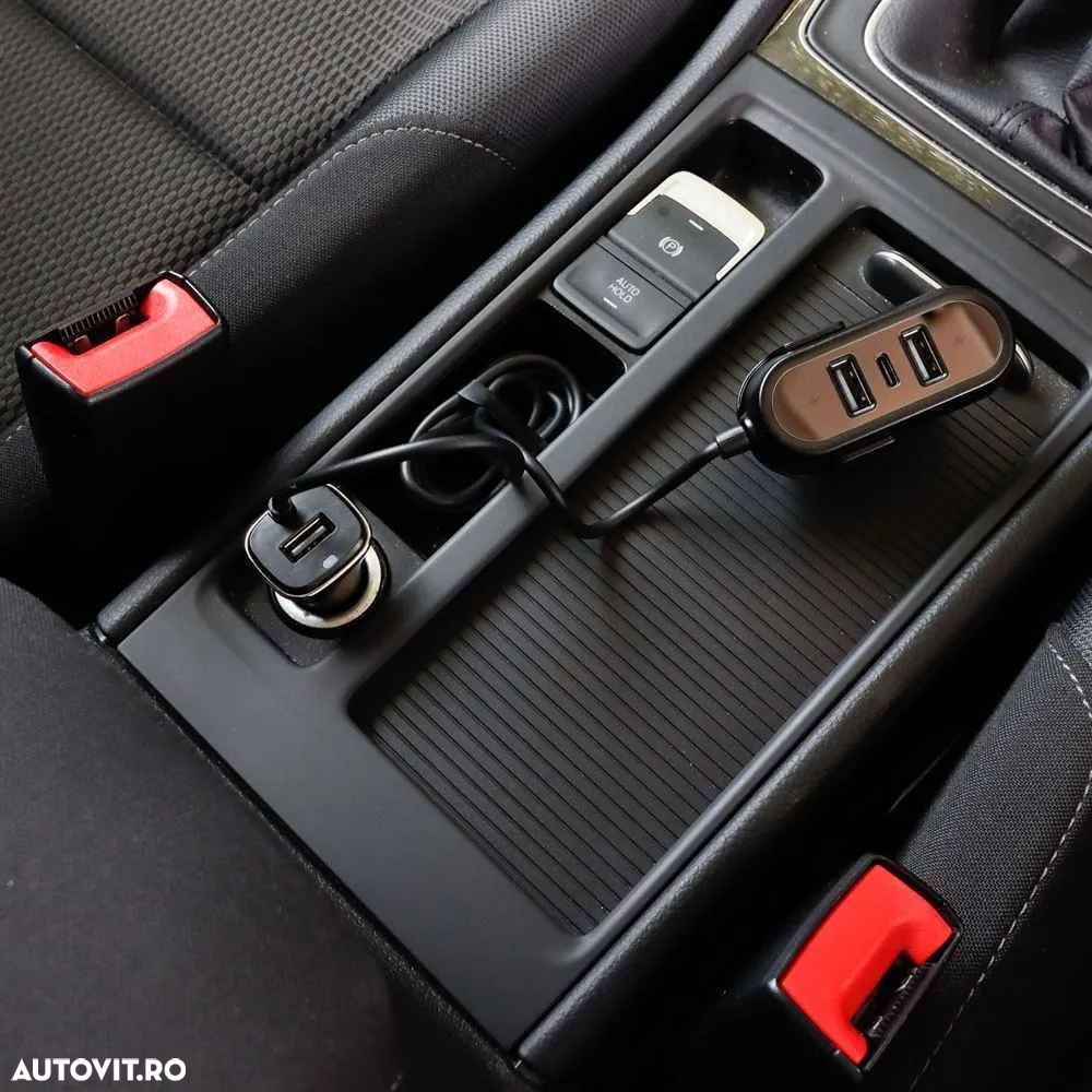 Incarcator auto telefon 12V, cu cablu extensie, 3xUSB, 1xUSB C, lungime cablu 1.m - 2