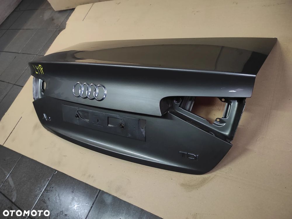 KLAPA BAGAŻNIKA TYLNA SZYBA AUDI A4 B8 LIFT SEDAN LY1P SZARA WYSYŁKA !!!! - 1