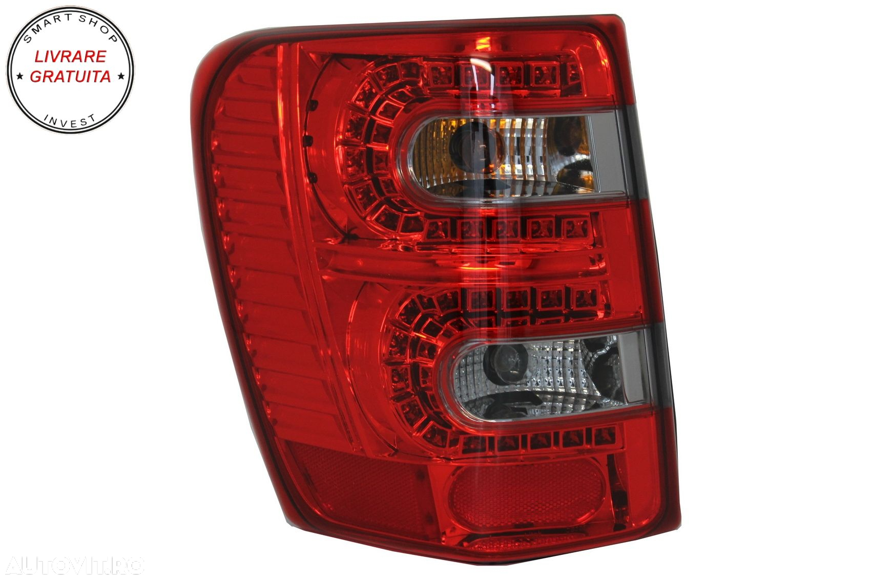 Stopuri LED JEEP Grand Cherokee (1999-05.2005) Rosu Fumuriu- livrare gratuita - 2