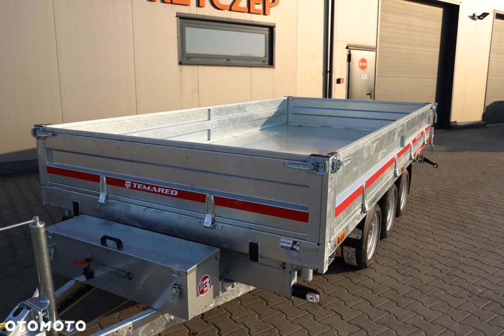 TEMARED /MARTZ TIPPER 4020/3 C S 3,5T 405x197x40 cm , DMC 3500 kg, 3 osie, Koła 195R13C, Burty stalowe - 4
