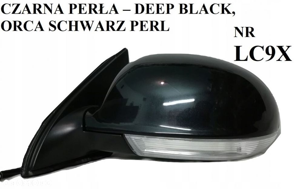 VW GOLF V, VI, VII, VIII KOMBI JETTA III, PASSAT B5, B6, B7, B8, POLO ELEKTRYCZNE 6, 7, 8, 13 PIN LUSTERKO DOWOLNY KOLOR - LEWE, PRAWE - 3