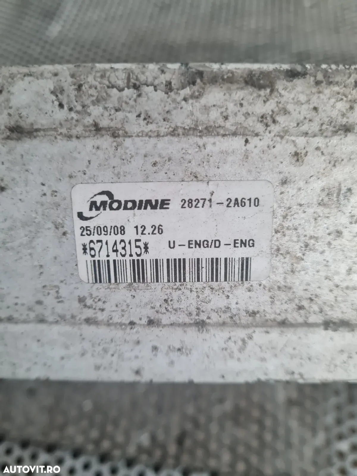 Radiator Intercooler Kia Ceed 1.6 Crdi An 2006-2007-2008-2009 Motor D4FB Cod -2A610 -  Dezmembrari - 3