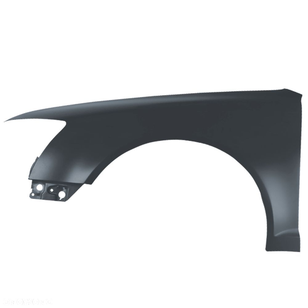 BLU Błotnik Audi A6 C6 Lift LX7Z Lewy Srebrny 2008-2011 przód DelfinGrau - 2