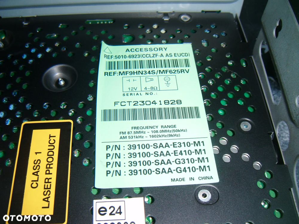 honad jazz II 05r  radio cd fabryczne - 4