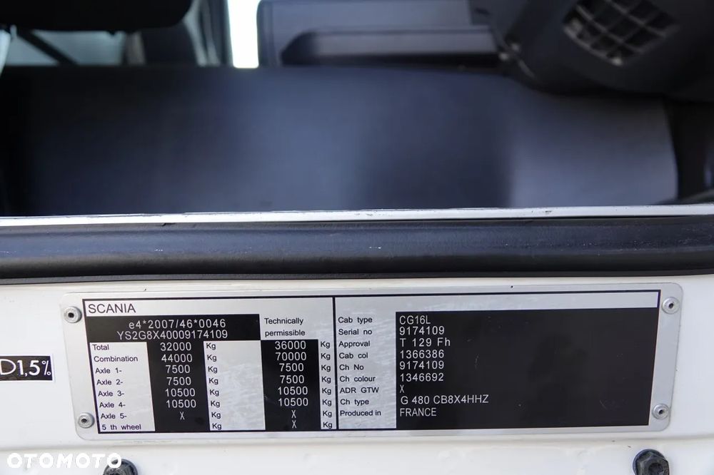Scania G 480 / 8x4 / WYWROTKA / HYDROBURTA / BORDMATIC / MANUAL - 29