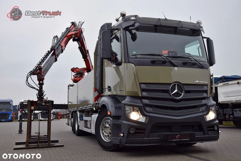 Mercedes-Benz ACTROS 2545 / 6X2 / SKRZYNIOWY 6,5 M / HDS MKG HLK 221 a2V  / STEROWANIE RADIOWE  PILOT / CAŁY NA PODUSZKACH  / OŚ SKRĘTNA / ROTATOR / CHWYTAK / - 26
