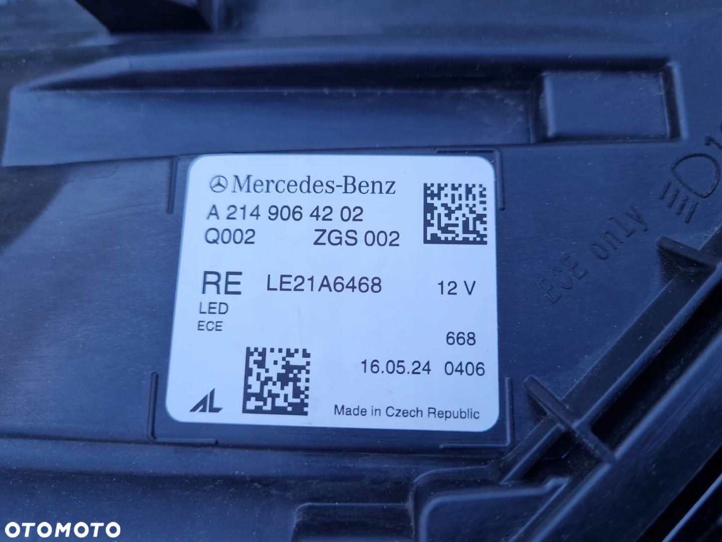 MERCEDES E KLASA W214 214 Lampa prawa przód Full Led Digital Light - 10