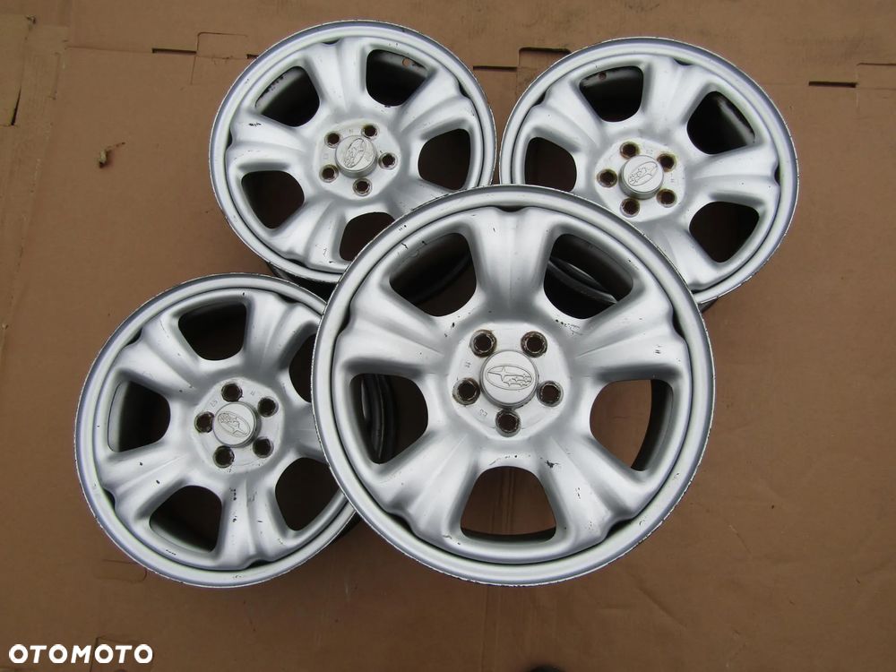 4x Felgi 16 Subaru Legacy Forester Impreza Outback 6,5j 5x100 ET48 + DEKLE - 7