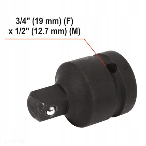 YATO ELEKTRYCZNY KLUCZ UDAROWY 3/4" 1200W/2000NM  ADAPTER WALIZKA YT-82025 - 9