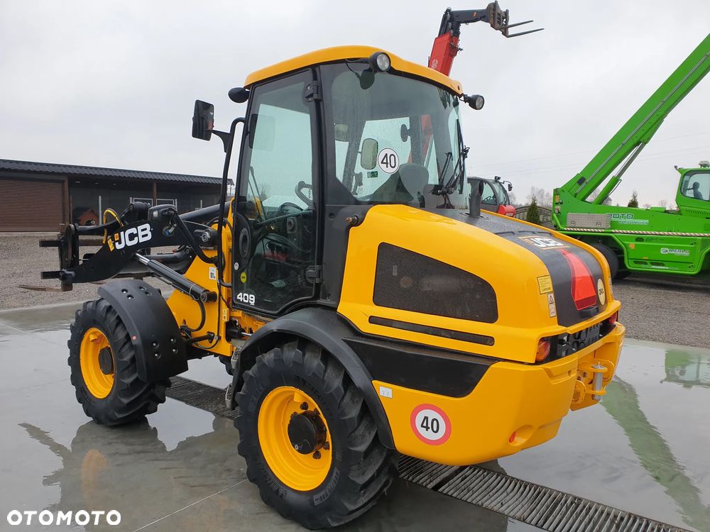 JCB 409 AGRI 40 KM/H WIDLY/ŁYŻKA SPROWADZONA SUPER STAN - 1