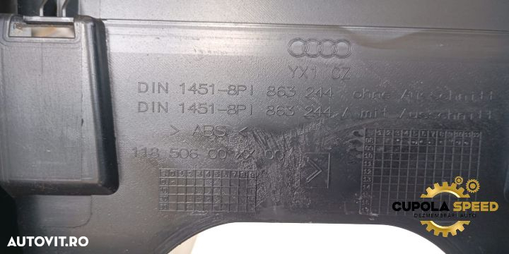 Consola centrala Audi A3 8P/8PA [2th facelift] [2008 - 2013] - 2