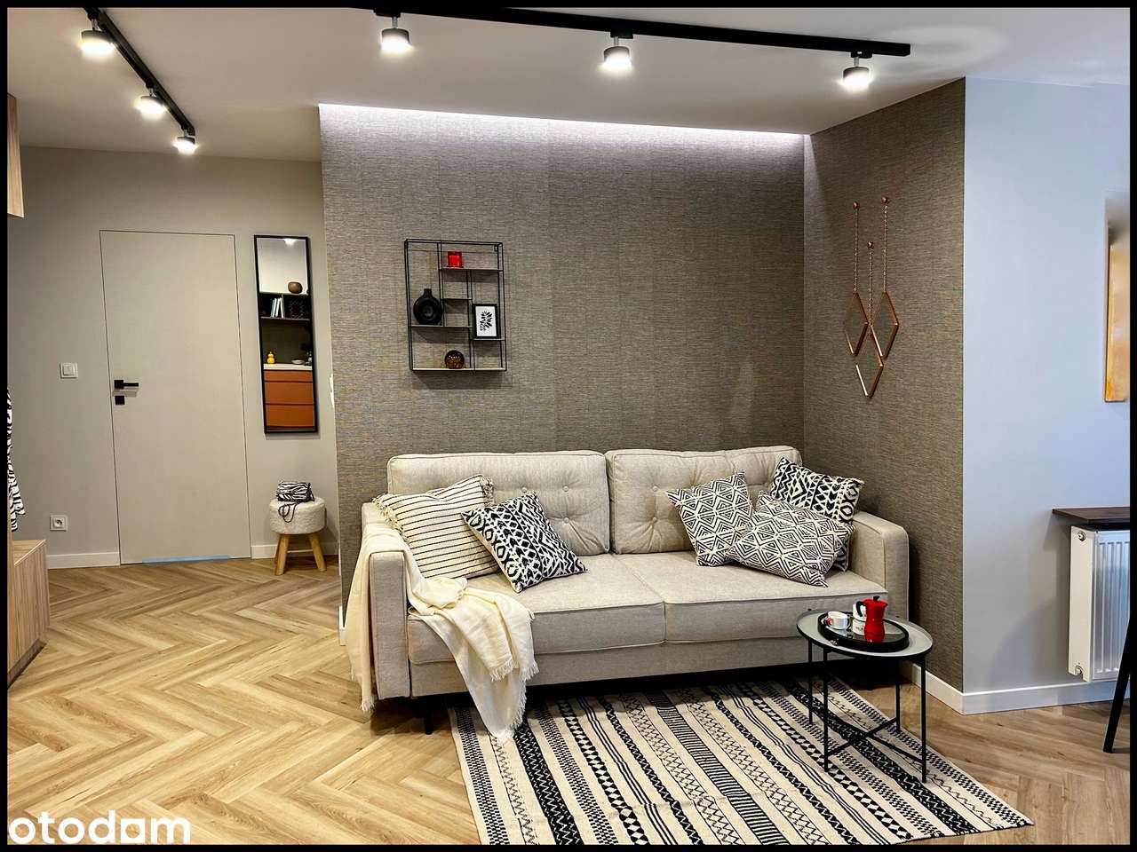 Przestronny, Pastelowy apartament, 2 pok., garaż, kl, klima