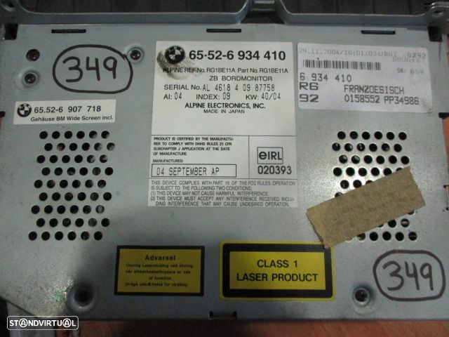 Radios 65526934410 BMW E46 2004 Alpine - 3