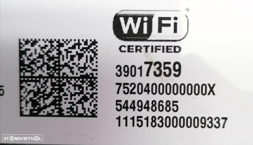 Módulo WI-FI Opel Astra J, Astra K, Mokka 2016 referência 544958685. - 2