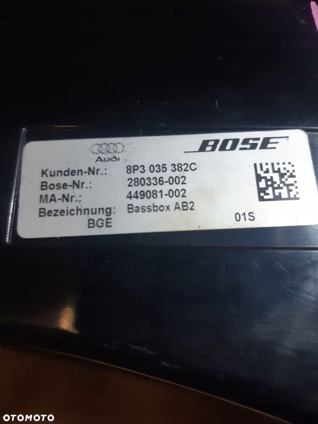 AUDI A3 8P ZESTAW GŁOŚNIKÓW WZMACNIACZ BOSE - 7