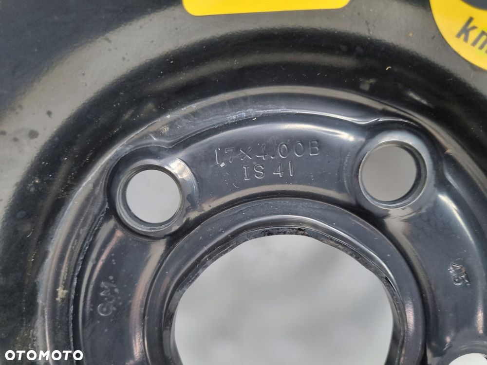 KOŁO DOJAZDOWE Opel Insignia A 125/70 R17 5x120 17X4.00B IS41 dojazdówka - 3