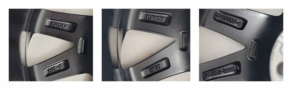 FELGI TOYOTA YARIS IV 6x16 16 ET50 5X100 54,1 PW457-00004 - 13