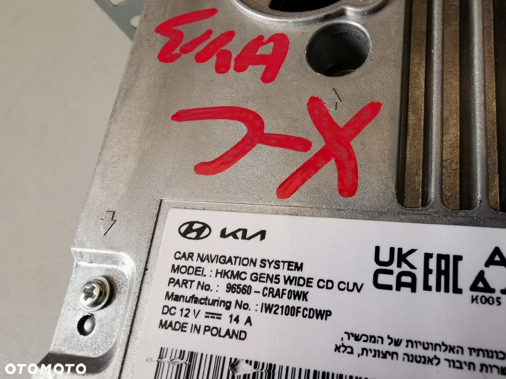 KIA XCEED X-CEED 22R RADIO NAWIGACJA WYŚWIETLACZ 96560-CRAF0WK - 6