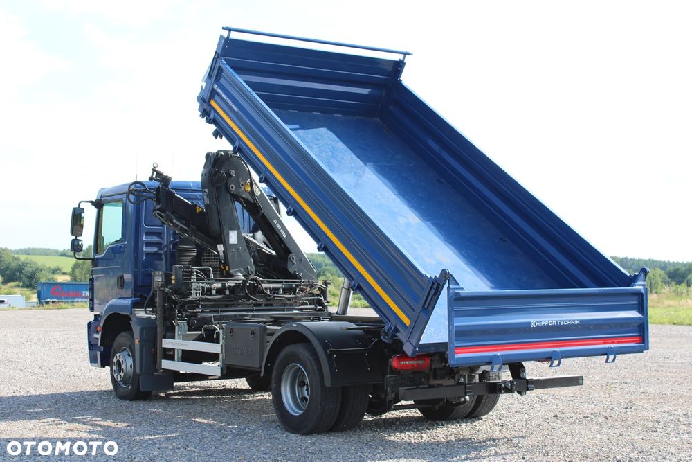 MAN TGM 15.290 Nowy 3-stronny WYWROT Żuraw HDS Hiab 099 BS-2 HiDuo Sterowanie radiowe 5,6 funkcja Kiper Wywrotka - 15