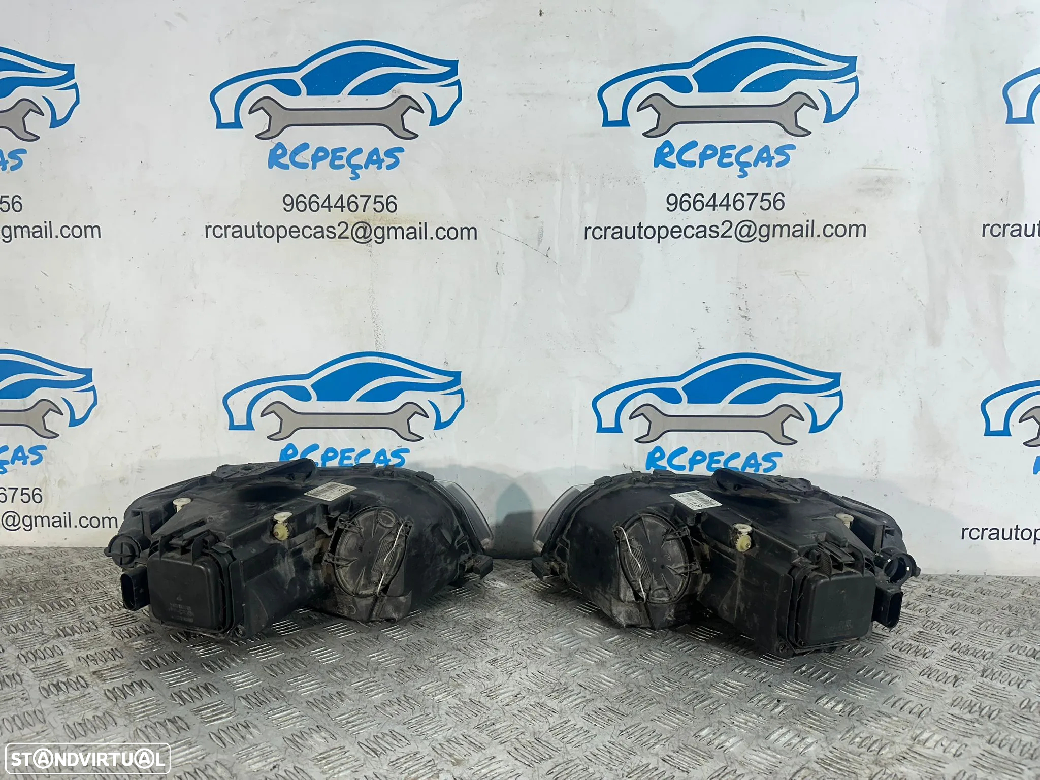 .Conjunto Oticas Farois Frontais Frente Original Audi A3 8P Halogéneo 2003 - 2010 8P0941003L 8P0941004L - 4