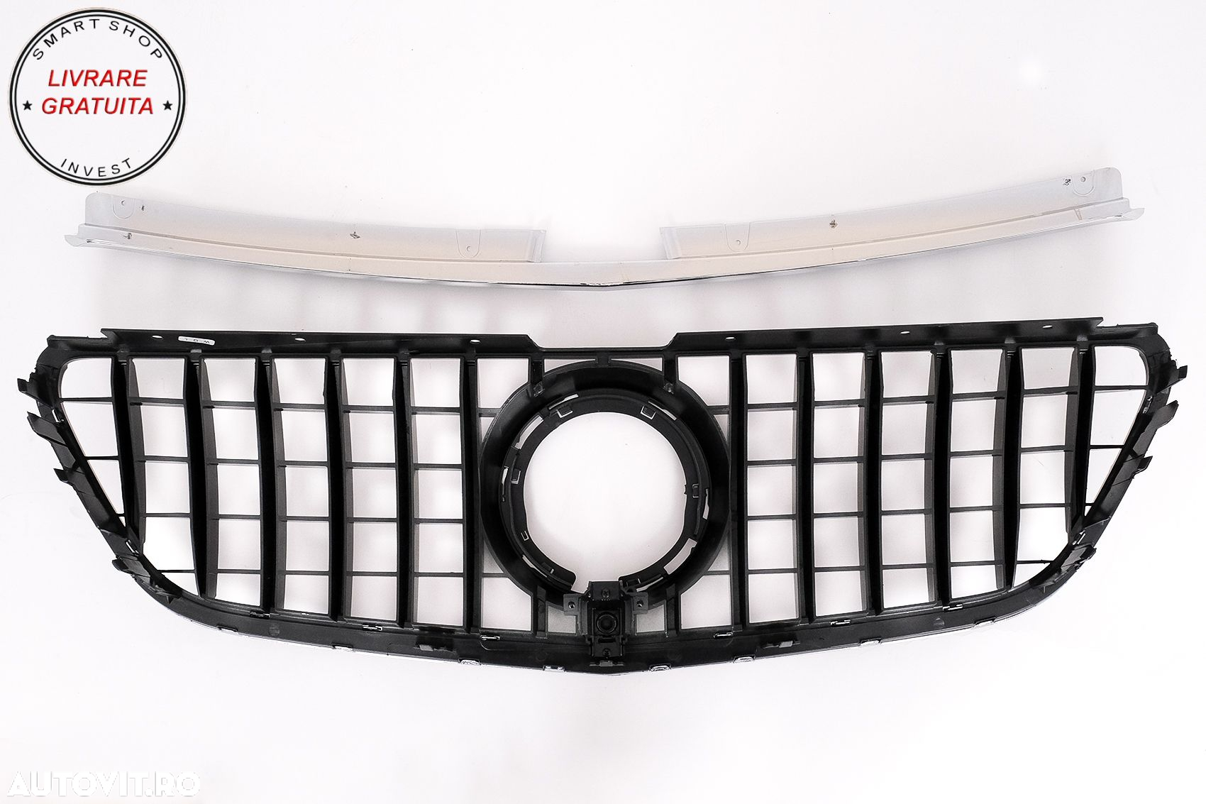 Grila Centrala Mercedes Vito (W447) (2020-up) GTR Panamericana Design Negru Crom- livrare gratuita - 5