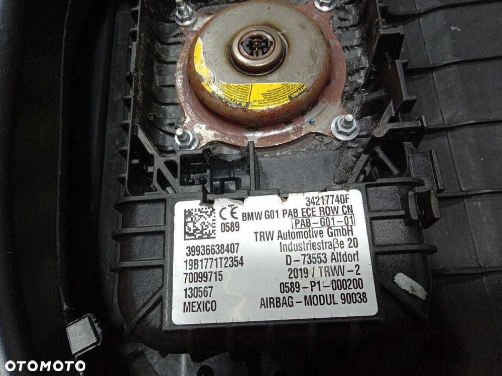 BMW X3 G01 X3M F97 DESKA KONSOLA HUD PODUSZKI SENSOR EU KPL - 15