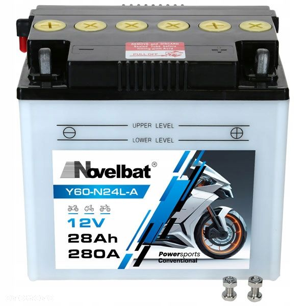 Akumulator Novelbat Y60-N24L-A 12V 28Ah 280A 185126170 Garden P - 3