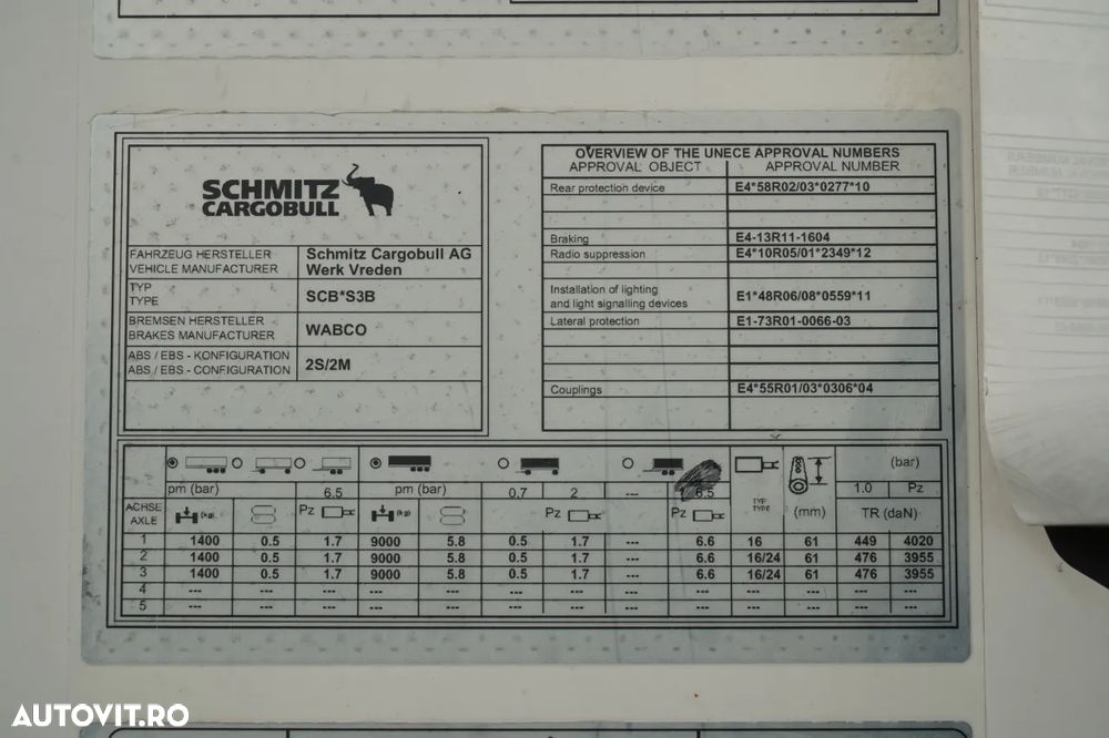 Schmitz Cargobull REFRIGERAT / THERMO KING SLX 400 / CU CÂRLIG / AXĂ DE RIDICARE / COȘ PENTRU PALEȚI - 26