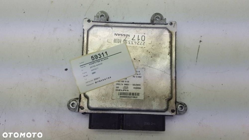 KOMPUTER SILNIKA Q50 INFINITI 2.2 D 23703 4HK0B - 3